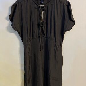 Universal Thread Black Tie-Front Dress